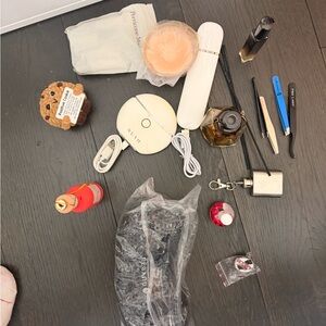 HOME BEAUTY KIT - vibrating GUACHA tweezers scent diffuser PERRICONE nail oil +